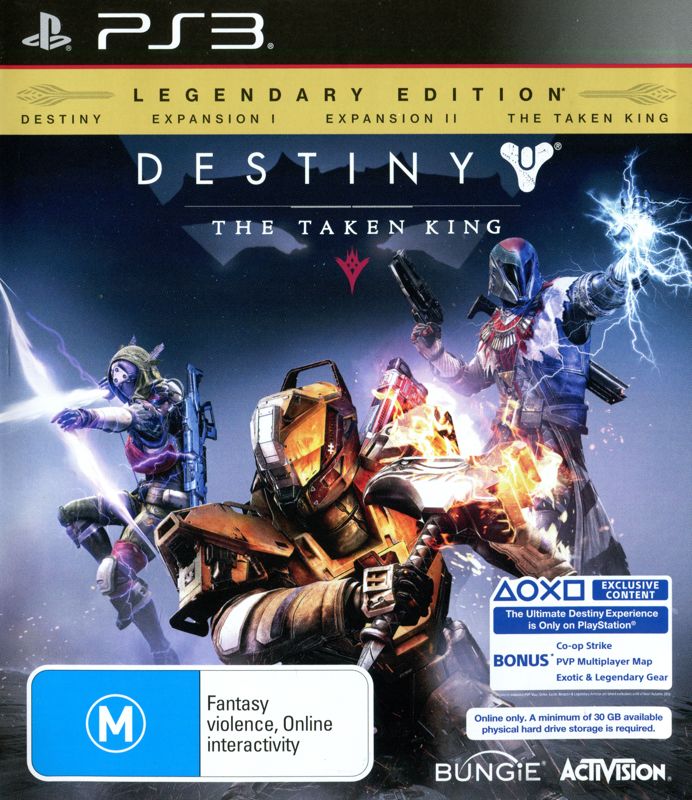 Destiny: Taken King Legendary Edition box art for Playstation 3